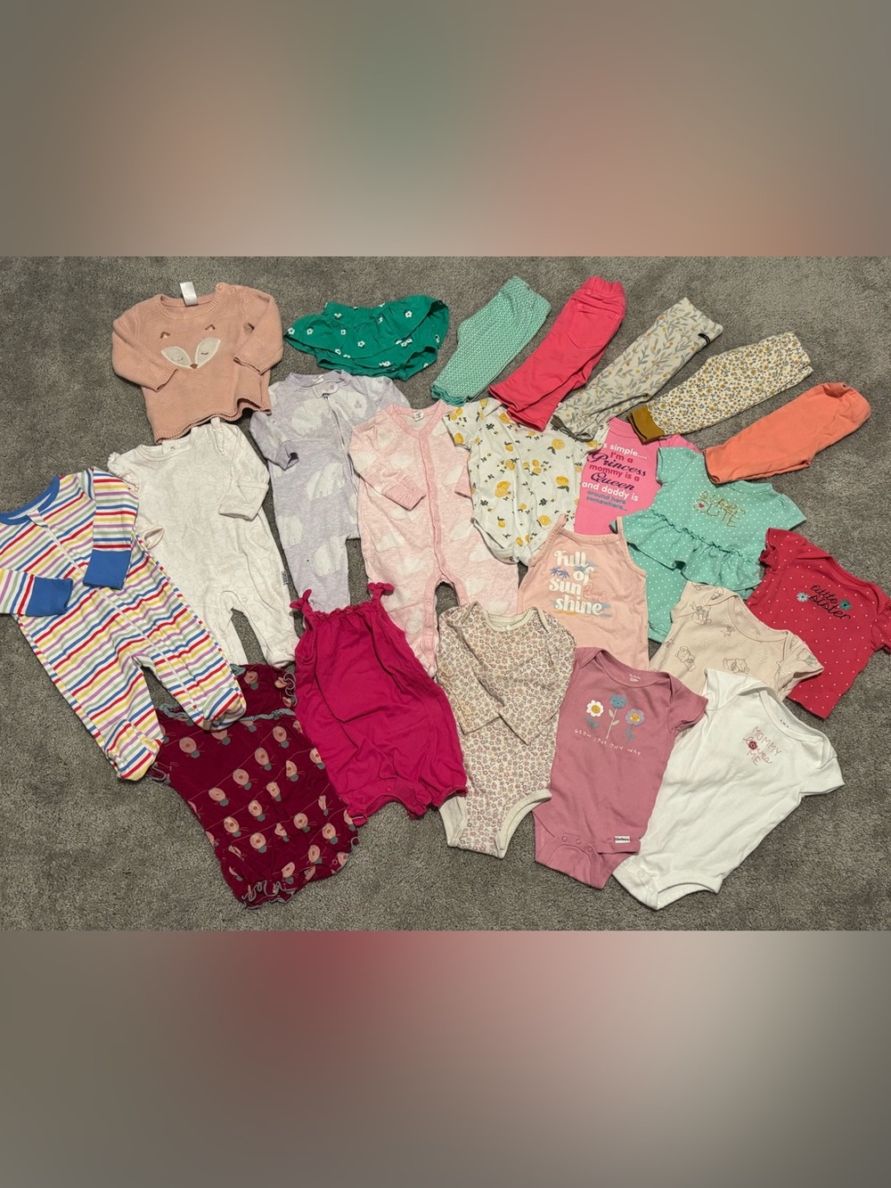 Baby girls clothing bundle size 3-6 months